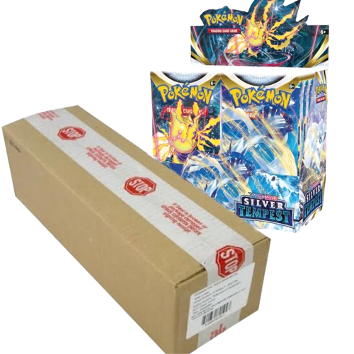 Pokémon Sword & Shield Silver Tempest Booster Box Case